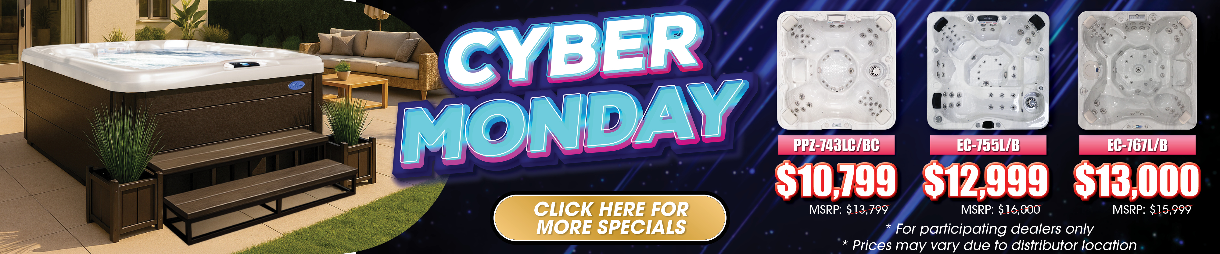 Calspas hot tub being used in a family setting - Mountain View